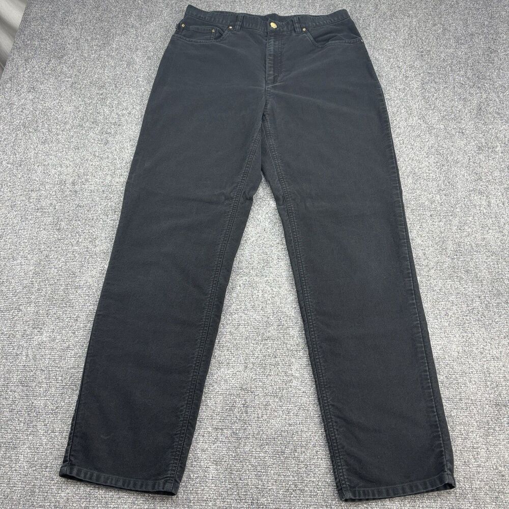 Lauren Jeans Co Ralph Lauren Women’s 12 Black Straight Leg Denim Jeans